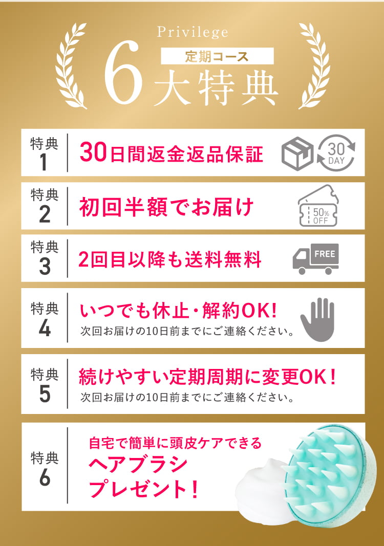 6大特典